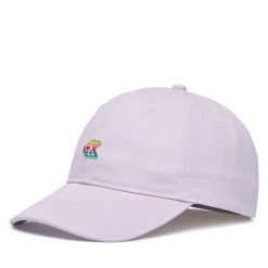 Czapka z daszkiem Calvin Klein. Fioletowe czapki damskie Calvin Klein, bez wzorów. Za 169.99 zł.