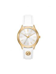 Michael Kors Zegarek Slim Runway MK7466 Biały. Białe, analogowe zegarki damskie Michael Kors. Za 709.99 zł.