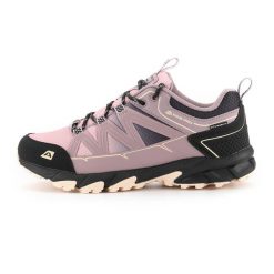 Niskie buty turystycznie damskie Alpine Pro Uhese. Czerwone obuwie trekkingowe damskie Alpine Pro, z gumy, przed kostkę, bez zapięcia. Za 399.00 zł.