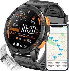 Zegarek męski SMARTWATCH GRAVITY GT24-2 BK/BK/WH PROF. Zegarki męskie Gravity, bez wzorów. Za 403.94 zł.