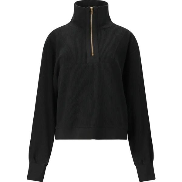 Bluza damska Athlecia Hecey. Czarne bluzy damskie Athlecia, bez wzorów, z materiału, eleganckie, bez ramiączek, bez kaptura. Za 237.60 zł.