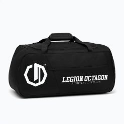 Torba treningowa Octagon Legion Fighting Division. Czarne torby sportowe męskie OCTAGON, bez wzorów, z materiału. Za 139.99 zł.