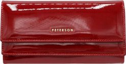 Peterson Duży, poziomy portfel damski ze skóry naturalnej - Peterson NoSize. Portfele damskie Peterson, ze skóry. Za 234.00 zł.