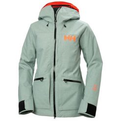 Damska kurtka narciarska Helly Hansen Powderqueen 3.0. Brązowe kurtki sportowe damskie Helly Hansen, na zimę, bez wzorów, bez ramiączek, bez kaptura, narciarskie. W wyprzedaży za 1,442.45 zł.