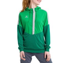 Damska bluza z kapturem Erima Squad. Zielone bluzy damskie Erima, s, bez wzorów, sportowe, bez ramiączek, z kapturem. W wyprzedaży za 142.00 zł.