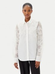 French Connection Koszula 72YAV Biały Regular Fit. Białe koszule damskie French Connection, bez wzorów, z syntetyku, bez kołnierzyka, bez ramiączek. Za 319.99 zł.