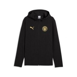 Kurtka dresowa Manchester City 2026/27. Czarne kurtki męskie Puma, m, bez wzorów, z dresówki, eleganckie, bez kaptura. Za 431.00 zł.