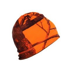 Czapka myśliwska 500 dwustronna. Brązowe czapki damskie SOLOGNAC, bez wzorów, z materiału, sportowe. Za 39.99 zł.