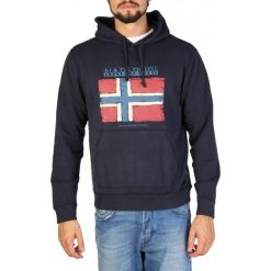 Napapijri bluza męska XL ciemny niebieski. Niebieskie bluzy męskie Napapijri, m, bez wzorów, eleganckie, bez ramiączek, bez kaptura. W wyprzedaży za 305.00 zł.