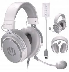 Słuchawki Endorfy Słuchawki przewodowe z mikrofonem Endorfy Viro Plus USB Onyx White Nauszne. Białe słuchawki nauszne Endorfy. Za 393.80 zł.