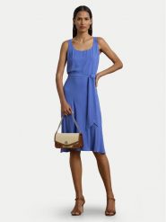 LAUREN RALPH LAUREN Sukienka codzienna 250909378005 Niebieski Regular Fit. Niebieskie sukienki damskie Lauren Ralph Lauren, na co dzień, bez wzorów, z syntetyku, bez kołnierzyka, bez ramiączek, proste. Za 519.99 zł.