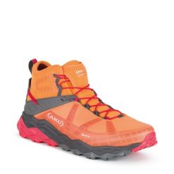 Buty trekkingowe męskie Aku Flyrock GTX. Brązowe trekkingi męskie Aku, z gore-texu, bez zapięcia. Za 399.00 zł.
