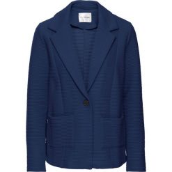 Top Premium ze sztrasami bonprix czerwony rododendron. Fioletowe marynarki i żakiety damskie bonprix, bez wzorów, bez kołnierzyka, bez ramiączek. Za 89.99 zł.