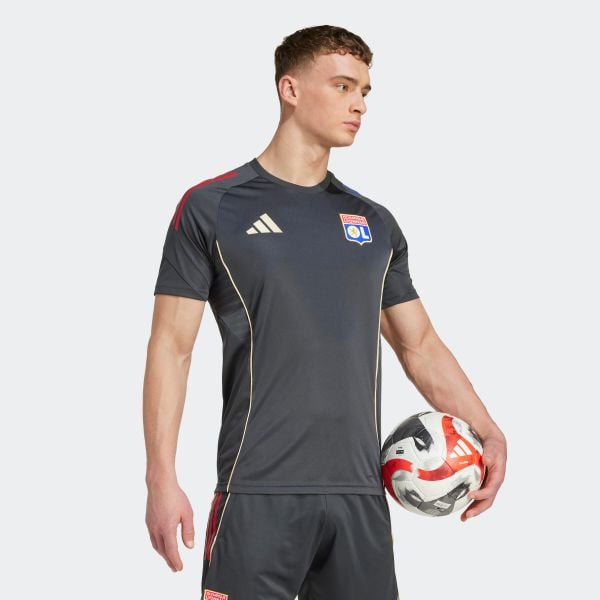 Koszulka piłkarska treningowa ADIDAS Olympique Lyonnais 25/26 Tiro25 Competition. Bluzki damskie Adidas, s, bez wzorów, sportowe, bez kołnierzyka, bez ramiączek. Za 239.99 zł.