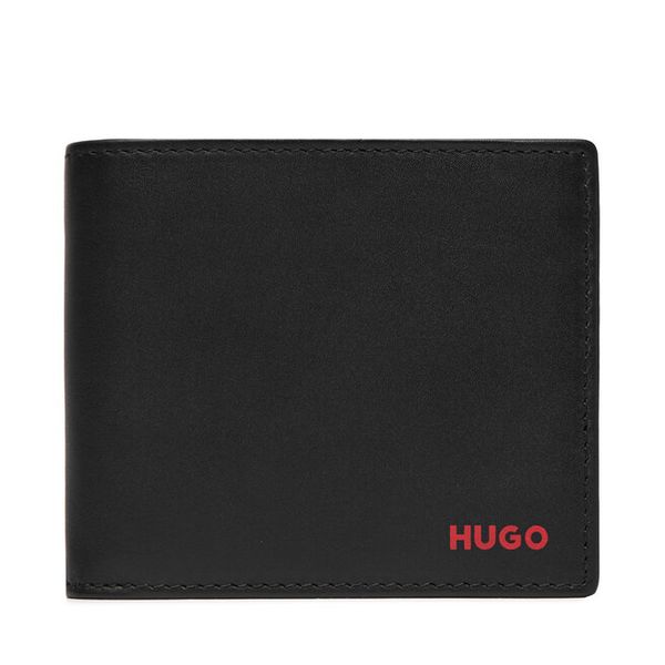 Portfel HUGO. Czarne portfele męskie Hugo, bez wzorów. Za 349.99 zł.