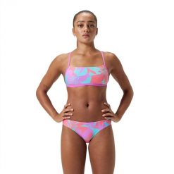 Dół stroju kąpielowego na basen damski Speedo Hipster Brief. Czerwone bikini Speedo, bez wzorów. Za 225.67 zł.