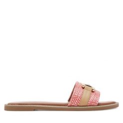 Klapki s.Oliver. Czerwone klapki damskie S.Oliver, bez wzorów, bez obcasa, bez zapięcia. Za 139.99 zł.