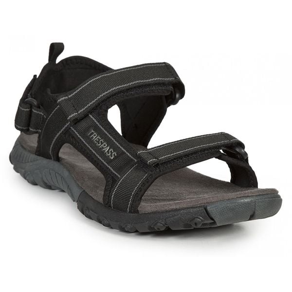 Sandały Męskie Alderley Active. Czarne buty zimowe męskie Trespass, bez wzorów, z materiału, bez zapięcia. Za 172.99 zł.