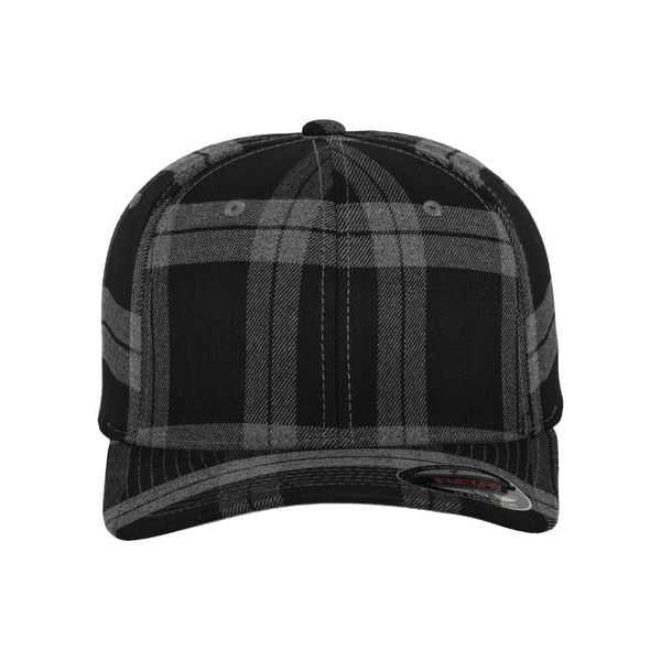 Czapka Flexfit tartan plaid. Czarne czapki damskie FLEXFIT, bez wzorów, z materiału. Za 83.05 zł.