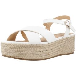 Sandały MTNG 51924M Biały. Białe sandały damskie mtng, bez wzorów, z syntetyku, bez obcasa, bez zapięcia. Za 141.99 zł.