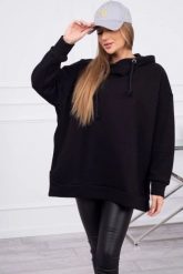 Bluza ocieplana z suwakiem na boku czarna. Czarne bluzy damskie KESI, l, bez wzorów, z bawełny, bez ramiączek, bez kaptura. Za 250.94 zł.