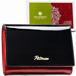 Portfel damski Peterson PTN 1N-445 czarny. Czarne portfele damskie Peterson, z lakierowanej skóry. Za 134.99 zł.