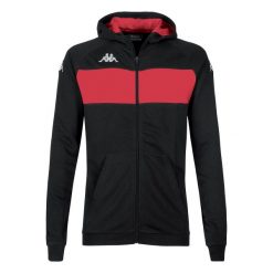 Bluza z kapturem Kappa Dacciozi. Czarne bluzy męskie Kappa, l, bez wzorów, sportowe, bez ramiączek, z kapturem. W wyprzedaży za 206.10 zł.
