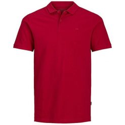 Jack&Jones Męska koszula Jjebasic Polo Ss Noos Jester Red (rozmiar S). Czerwone koszule męskie Jack&Jones, m, bez wzorów, bez ramiączek. W wyprzedaży za 40.00 zł.