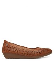 Pikolinos Baleriny W3U-5752 Brązowy. Brązowe balerinki damskie Pikolinos, bez wzorów, ze skóry, bez obcasa, bez zapięcia. Za 499.99 zł.
