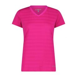 Koszulka damska turystyczna CMP 31T7666. Czerwone bluzki damskie CMP, l, bez wzorów, sportowe, bez kołnierzyka, bez ramiączek. Za 176.50 zł.