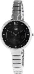 Zegarek QQ Zegarek damski QQ F611-202 srebrny. Szare zegarki damskie Q&Q, srebrne. Za 150.00 zł.