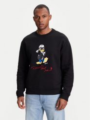 KARL LAGERFELD Bluza 705098 553930 Czarny Regular Fit. Czarne bluzy męskie KARL LAGERFELD, l, bez wzorów, z bawełny, bez ramiączek, bez kaptura. Za 759.99 zł.