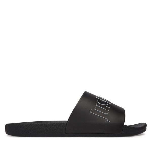 Klapki Just Cavalli. Czarne klapki męskie Just Cavalli, bez wzorów, bez zapięcia. Za 174.99 zł.