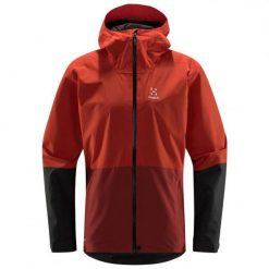 Kurtka membranowa Haglofs Finch Proof Jacket - habanero/magnetite. Kurtki sportowe damskie GRONELL, bez wzorów, bez ramiączek, bez kaptura. Za 859.55 zł.