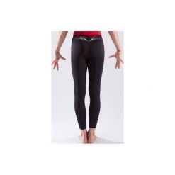 Legginsy do gimnastyki 500. Czarne legginsy damskie DOMYOS, bez wzorów, z elastanu. Za 49.99 zł.