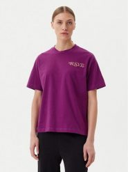 Fila T-Shirt Leffinge FAW1029 Fioletowy Loose Fit. Fioletowe t-shirty damskie Fila, s, bez wzorów, z bawełny, bez kołnierzyka, bez ramiączek. Za 89.99 zł.