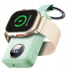 Powerbank Joyroom JR-WQW01 bezprzewodowy 2000mAh 3W do Apple Watch - zielony. Zielone powerbanki Joyroom. Za 75.17 zł.
