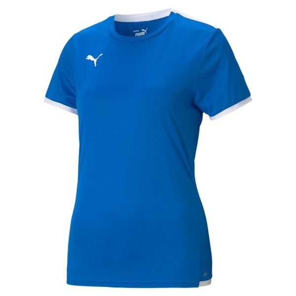 Damska koszulka Puma Team Liga. Niebieskie bluzki damskie Puma, xl, bez wzorów, sportowe, bez kołnierzyka, bez ramiączek. Za 138.50 zł.