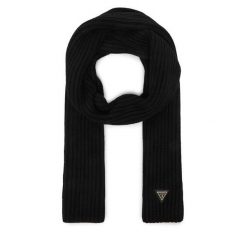 Szalik Guess. Czarne szaliki damskie Guess, z aplikacjami. Za 234.99 zł.