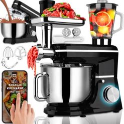 Robot kuchenny planetarny z maszynką do mięsa 5w1 6 l 3200 W. Roboty kuchenne Retoo. Za 900.99 zł.