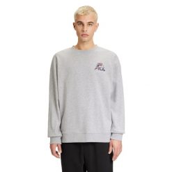 Bluza męska FILA Lahti Crew. Szare bluzy męskie Fila, l, bez wzorów, casualowe, bez ramiączek, bez kaptura. Za 159.99 zł.