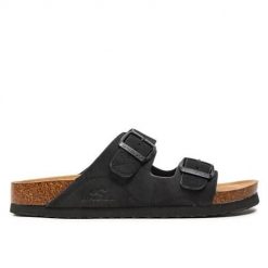 Klapki damskie O'Neill Sandy Slider. Czarne klapki damskie O'Neill, na lato, bez wzorów, z materiału, eleganckie, bez obcasa, bez zapięcia. Za 149.00 zł.