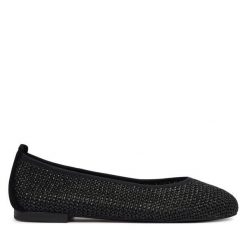Baleriny Caprice. Czarne balerinki damskie Caprice, bez wzorów, bez obcasa, bez zapięcia. Za 299.99 zł.