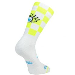 Skarpetki Sporcks Race Eye. Białe skarpetki damskie SPORCKS, bez wzorów, ze skóry. Za 111.50 zł.