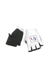 Rękawiczki rowerowe Alé Cycling Groupama FDJ. Białe rękawiczki męskie ALÉ CYCLING, bez wzorów, z bawełny. Za 239.99 zł.