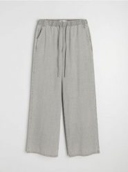 Jeansy joggery wide leg - szary. Szare jeansy damskie Sinsay, bez wzorów, z jeansu. Za 49.99 zł.