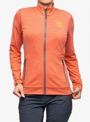 Bluza polarowa damska Karpos Pomedes Fleece. Czerwone bluzy damskie KARPOS, xs, bez wzorów, z elastanu, bez ramiączek, bez kaptura. Za 313.49 zł.