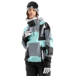 Kurtka snowboardowa damska W1-W Ushuaia. Niebieskie kurtki sportowe damskie SIROKO, l, bez wzorów, z softshellu, bez ramiączek, bez kaptura, narciarskie. W wyprzedaży za 382.00 zł.