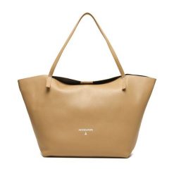 Torebka Patrizia Pepe. Brązowe shopperki damskie Patrizia Pepe, bez wzorów, bez dodatków. Za 1,299.00 zł.