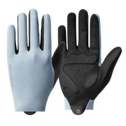 Rękawiczki rowerowe pełne palce unisex z ekranem dotykowym. Niebieskie rękawiczki męskie ROCKBROS, na lato, bez wzorów, z elastanu. Za 93.60 zł.